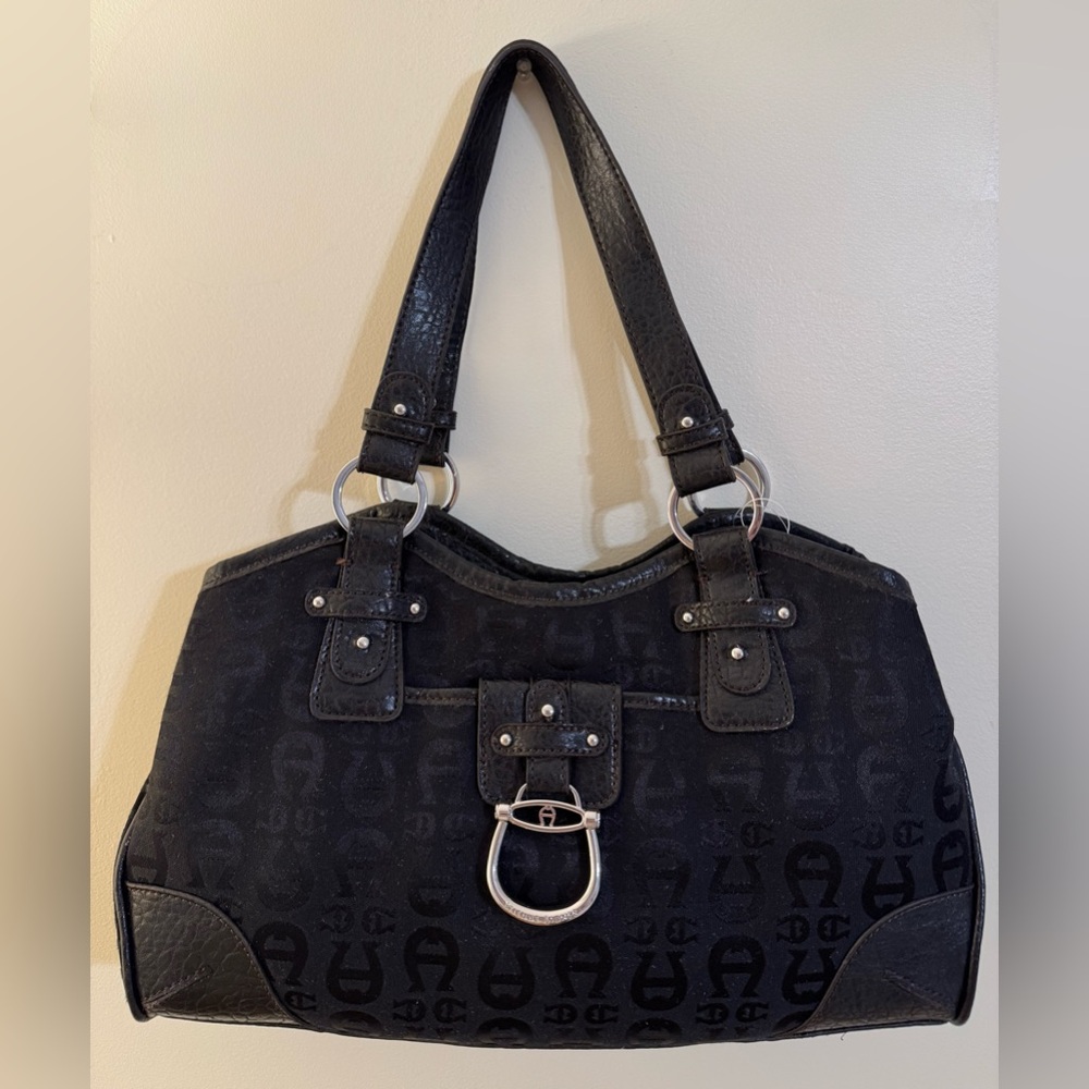 NWT Vintage Etienne Aigner Black Handbag